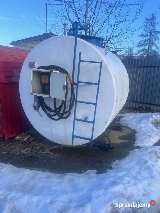 Zbiornik dwupłaszczowy metalowy 5000 litrów Limanowa sprzedam