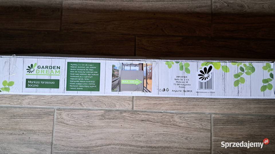 Markiza tarasowa boczna 160x300 Altany i wiaty Łódź