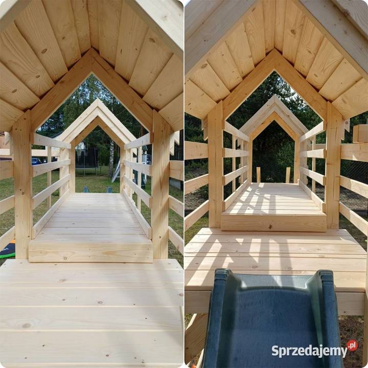 MEGA Plac zabaw POLA KOMPLETNY 2 Domki Wieże mazowieckie Płock sprzedam