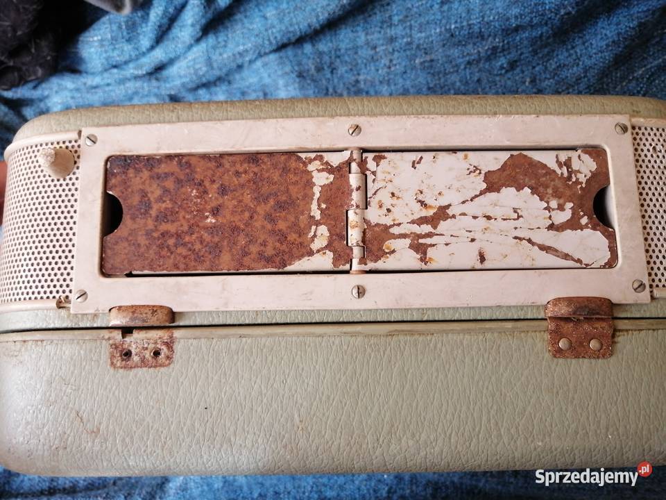 magnetofon szpulowy loeve opta walizkowy lampowy Elektronika Legnica
