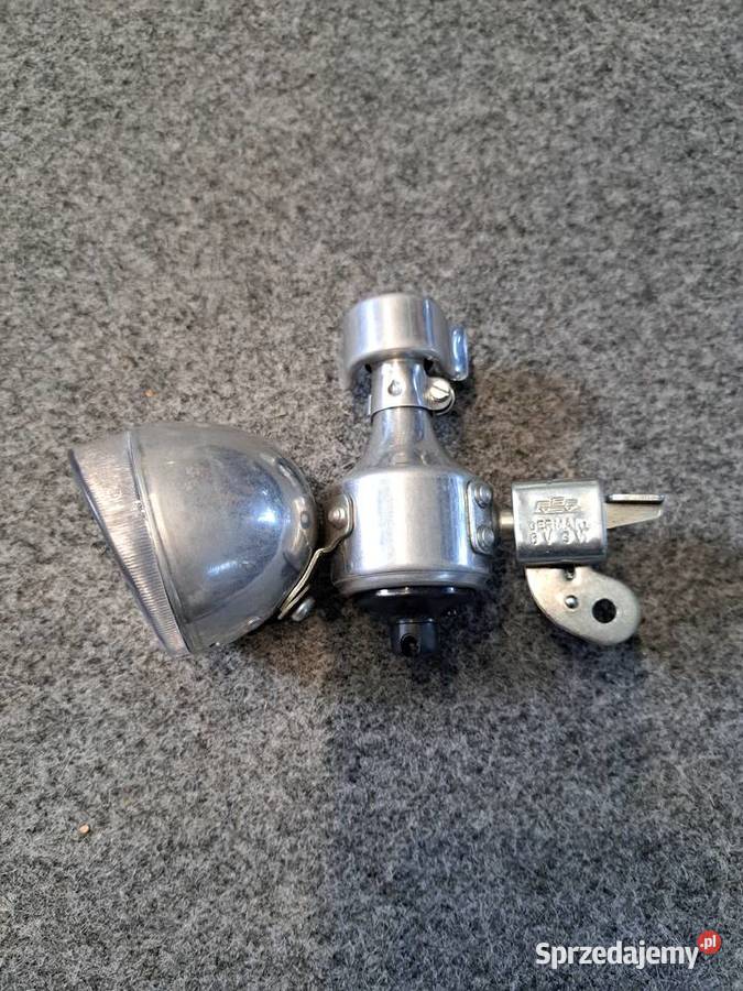 nowa lampa rowerowa dynamo DDR Ruhla Sieradz