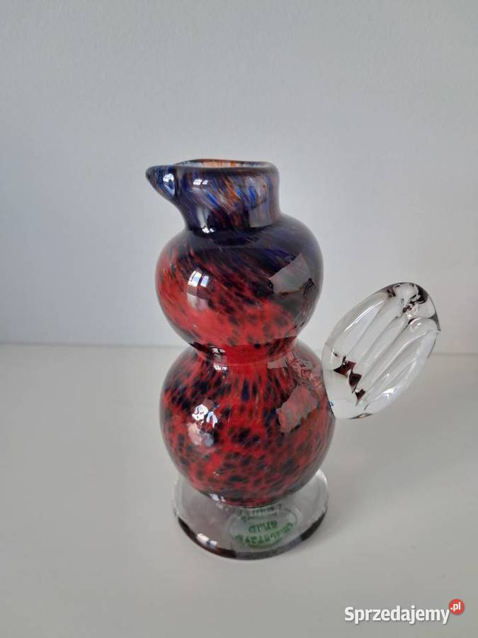 Szklany Wazonik Karafka Porcelana i szkło