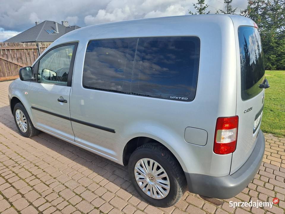 VW Caddy 2008 Klimatyzacja 5 Osobowy Benzyna MPI Caddy Caddy Grudziądz sprzedam