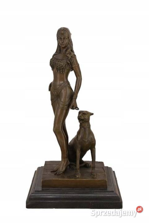 Kleopatra z Panterą Wielka Figura z Brązu Kraków