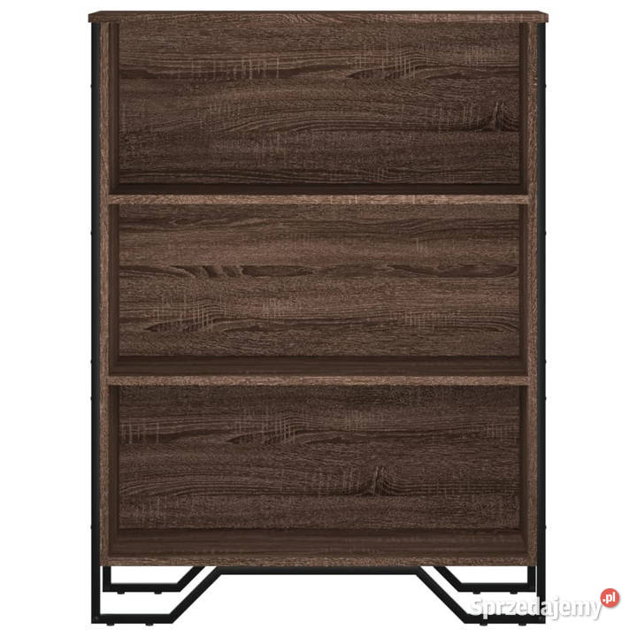 Regał brązowy dąb 80x31x106 materiał Warszawa