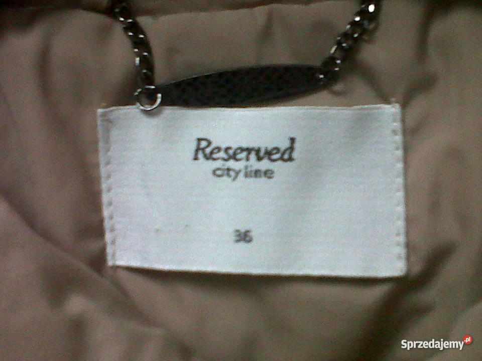 Reserved 36 płaszcz wiosenny MODNY 12 ceny Inny materiał mazowieckie