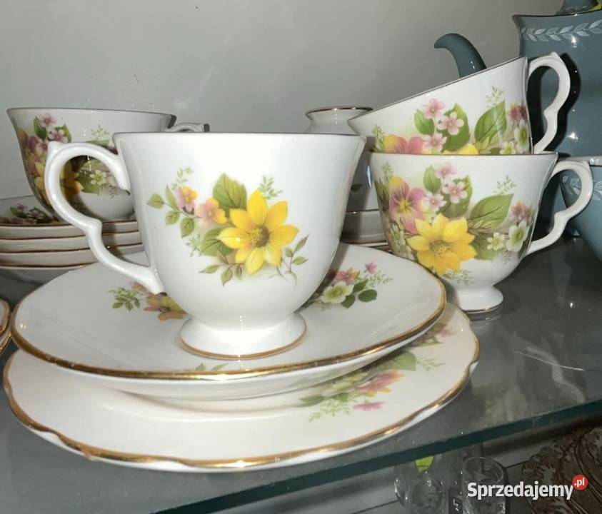 Filiżanka z talerzykiem Royal Kent Staffordshire pomorskie Gdańsk sprzedam