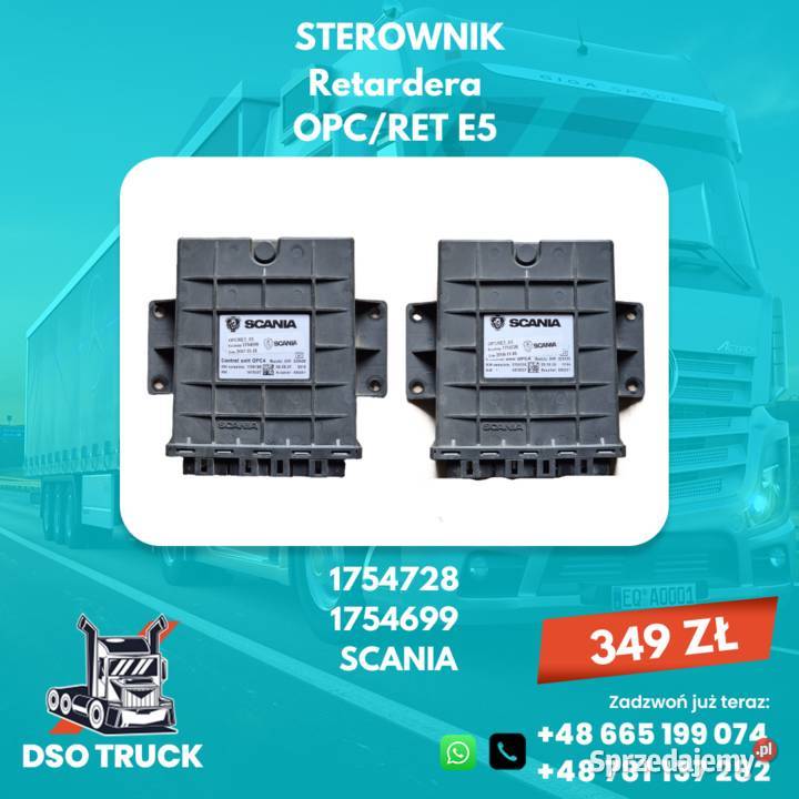 STEROWNIK Retardera OPCRET E5 SCANIA R 1754728 Zawichost