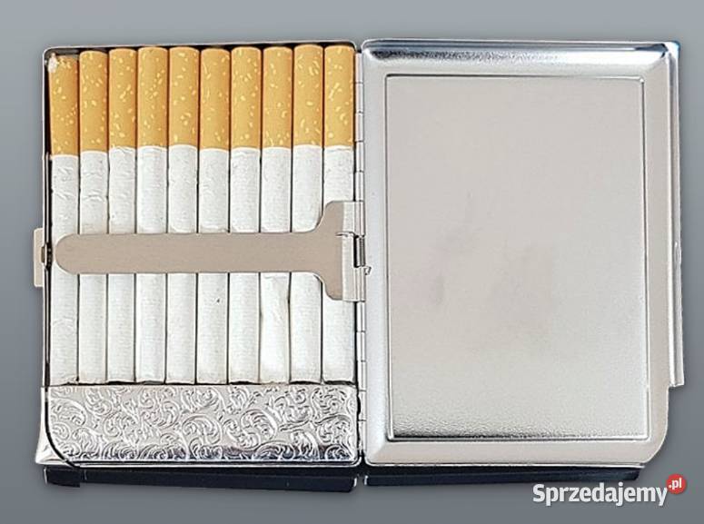 Elegancka Srebrna Papierośnica z Motylami i Ostrowy nad Okszą sprzedam