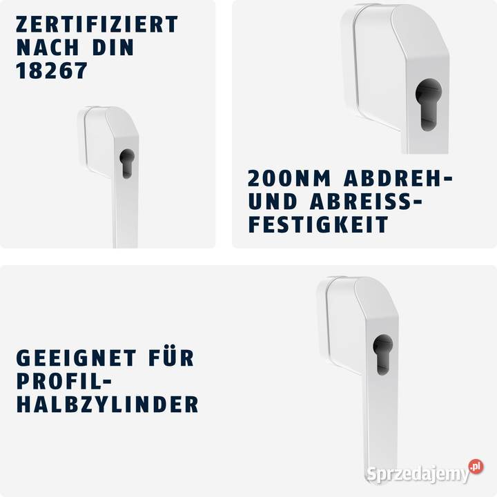 ABUS FG500 HZ klamka okienna zamykana na klucz Warszawa
