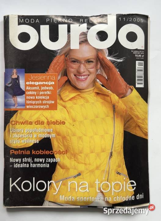 Burda Moden 112005 Vintage Moda Jesień Wykroje Czasopisma Warszawa sprzedam