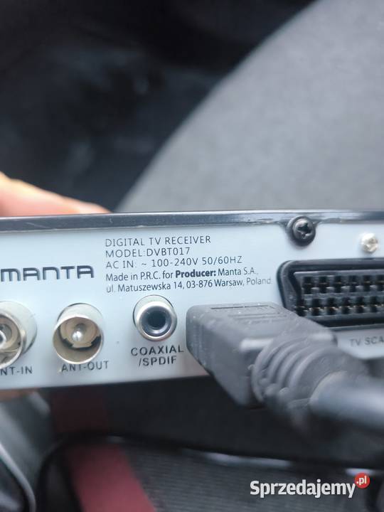 Dekoder z przewodem HDMI do naziemnej telewizji Tunery