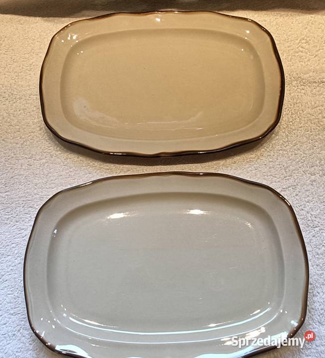 Porcelit Pruszków Dwa duże półmiski do mazowieckie Brwinów