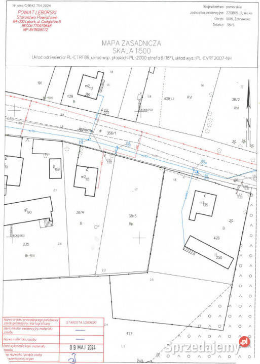Ogłoszenie działka 896m Żarnowska sprzedam