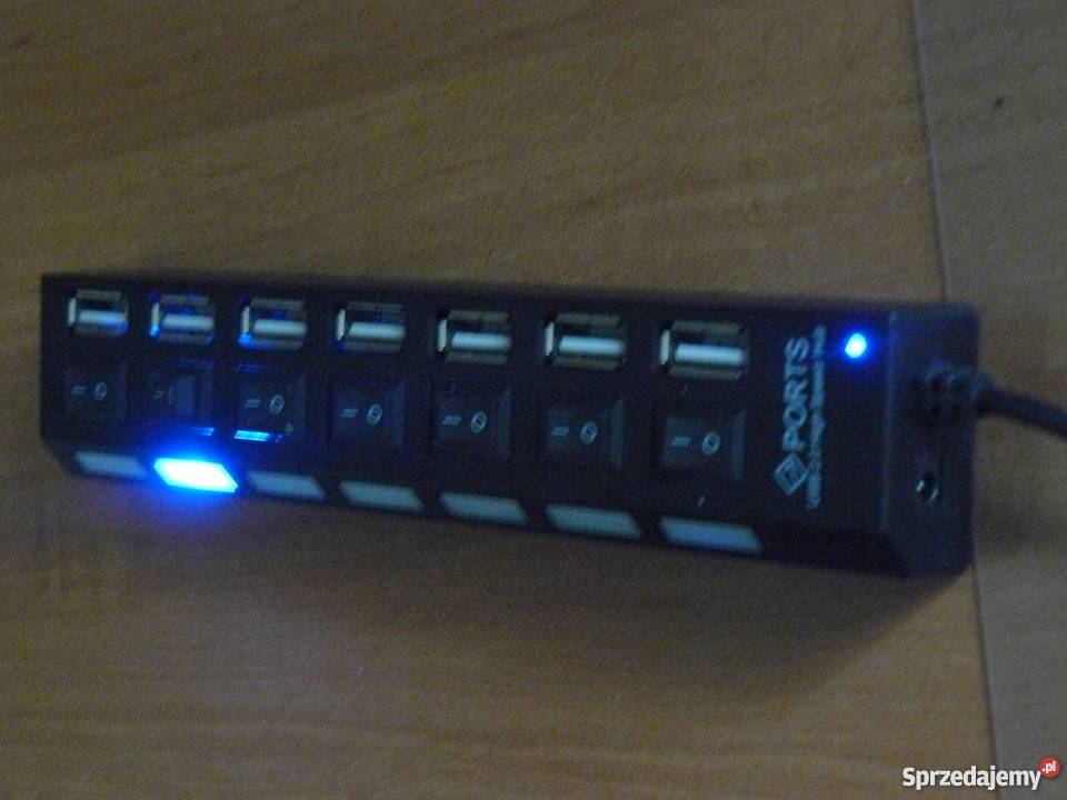 Hub usb rozdzielacz podświetlony kable, taśmy, przedłużacze Pozostałe lubuskie Nowa Sól