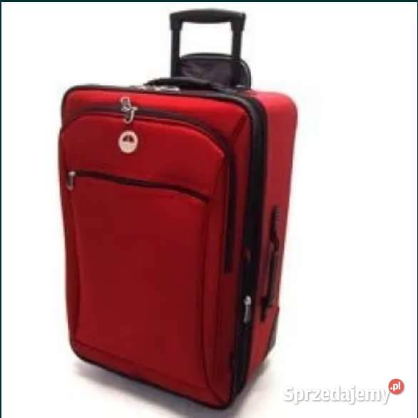 czerwona walizka TRAVELPRO Wizzair Ryanair bagaż Toruń