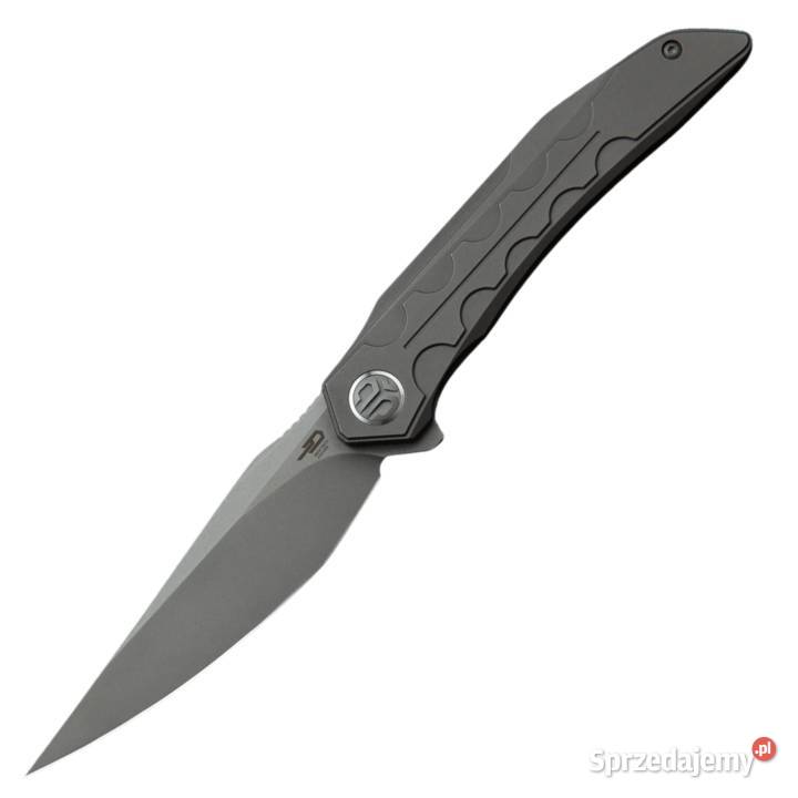 Nóż składany Bestech Samari Grey Titanium Bead Warszawa