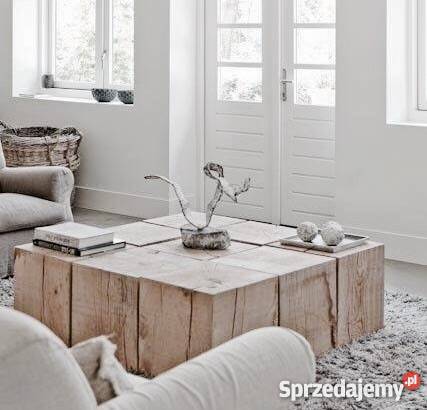 Stolik kawowy belki drewniane dolnośląskie Wrocław