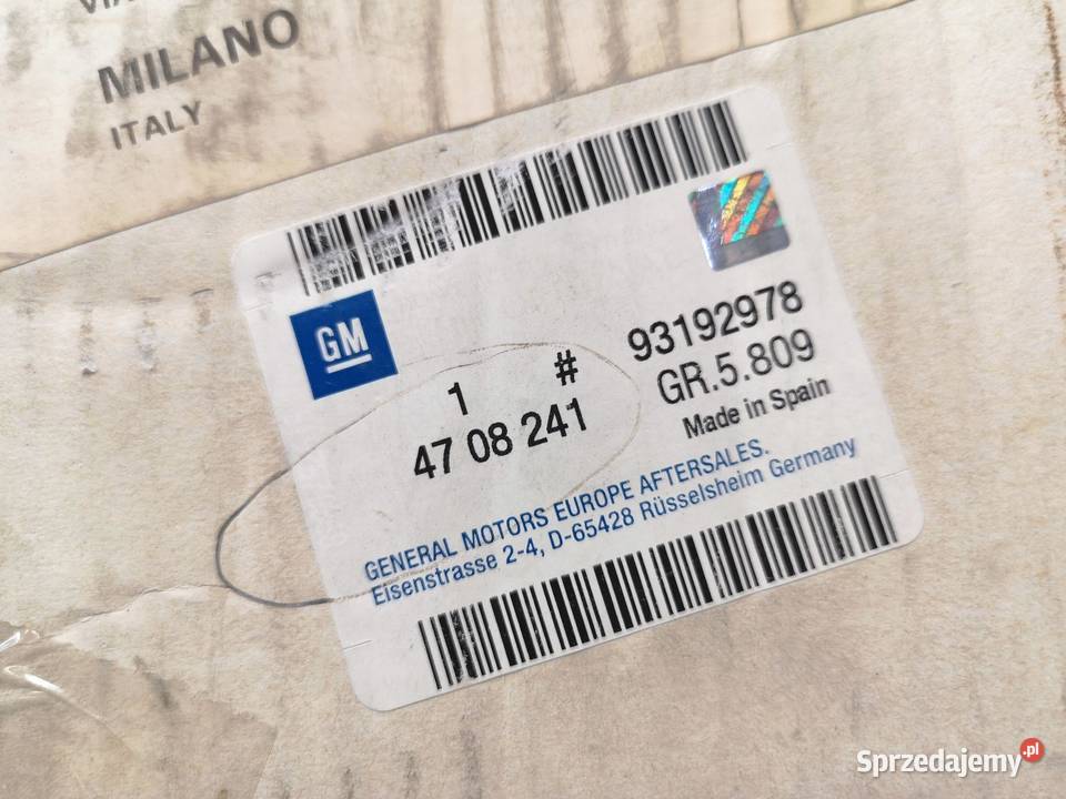 TARCZA HAMULCOWA PRZÓD OPEL AGILA B 0814 KOMPLET osobowe