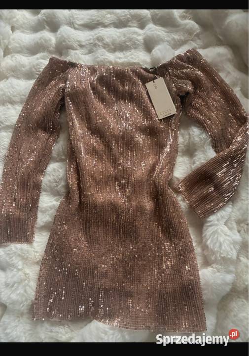 Nowa sukienka club L london S z cekinami