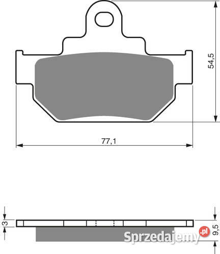 KLOCKI HAMULCOWE GOLD FREN 046 AD DR 600 Zabrze