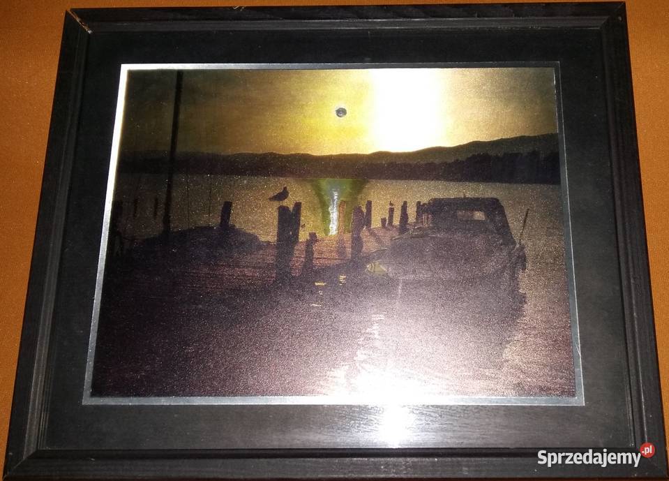 Obraz laserowy 22x27 jesień i zachód słońca na łódzkie Łódź sprzedam