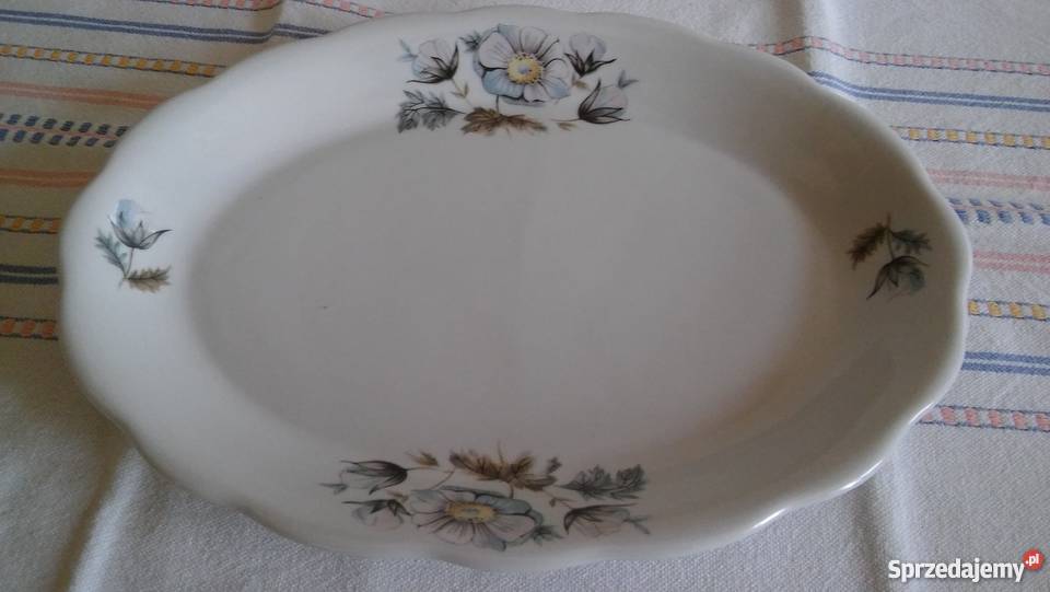 talerz patera porcelanowy półmisek kwiatowy wzór Wyposażenie wnętrz Gdańsk