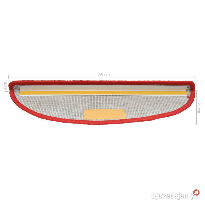 Nakładki na schody 15 czerwone 65x21x4 WM133907 Warszawa