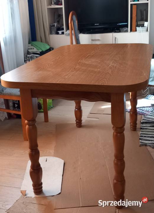Stół rozkładany 120 x 80 rozłożeniu 160 używany mazowieckie Warszawa sprzedam