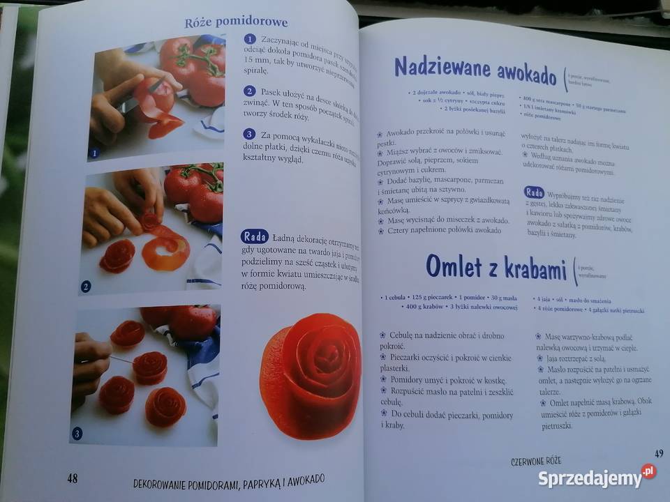 Dekorowanie potraw warzywami kwiatami i owocami twarda Mielec sprzedam
