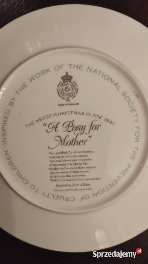 Royal Worcester A Posy for Mother talerz
