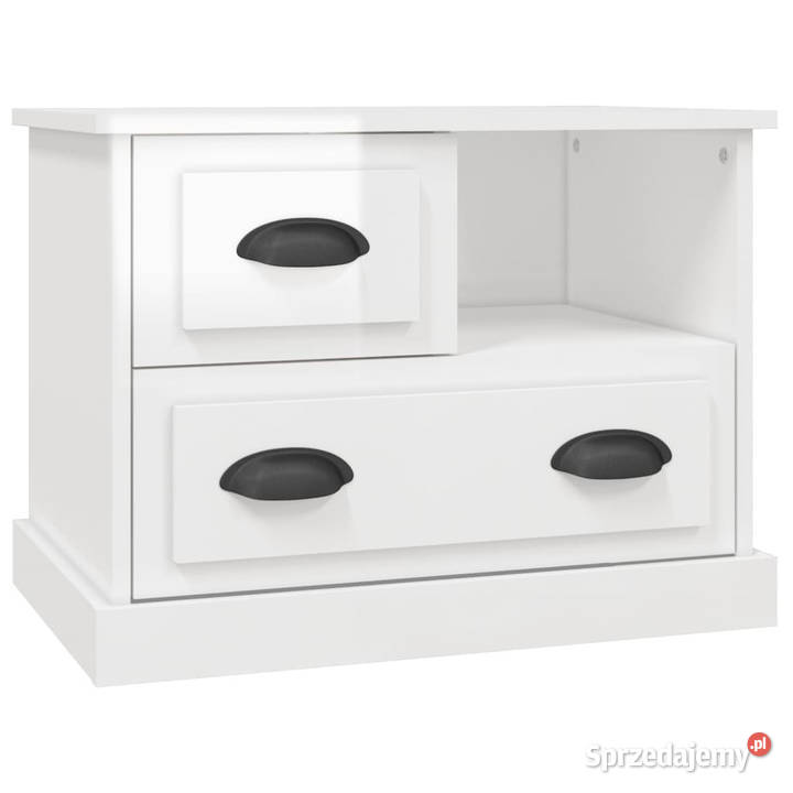 Szafka nocna biała wysoki połysk 60x39x45 mazowieckie Warszawa