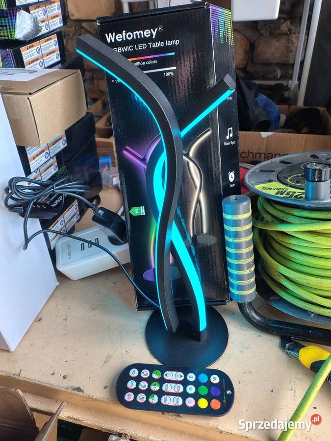 LAMPA LAMPKA LED RGB STOŁOWA ZMIENIAJĄCA KOLORY Zawiercie