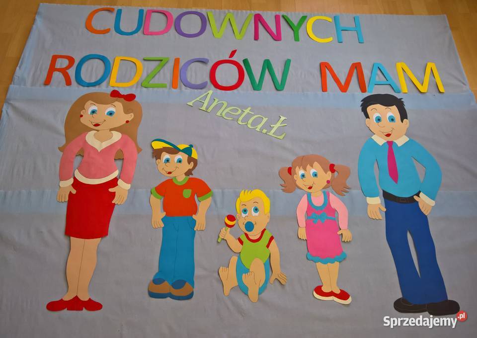 Dekoracje na Dzień Mamy i Taty z brystolu 504 Garwolin