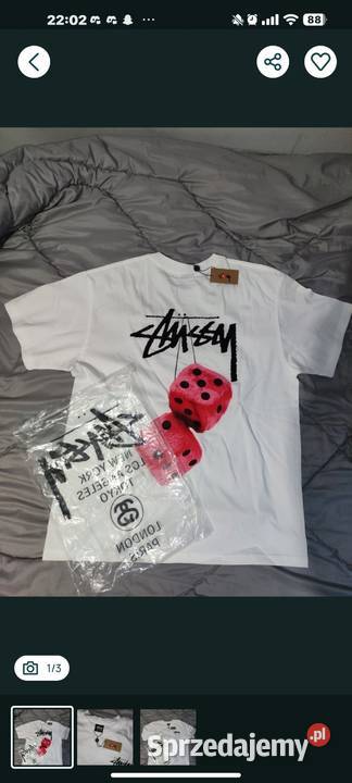w Koszulka Stssy Fuzzy Dice Rozmiar L Koszulki Jarosław