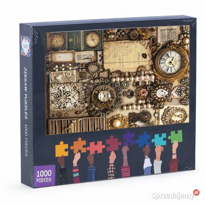 Puzzle TISHIRON 1000 elementów vintage zegary i