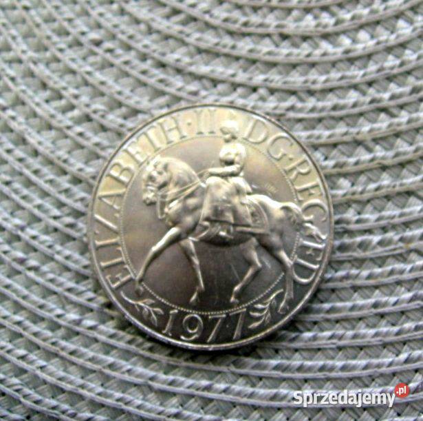 Wielka Brytania 25 Pensów 1977r Srebrny Kalisz