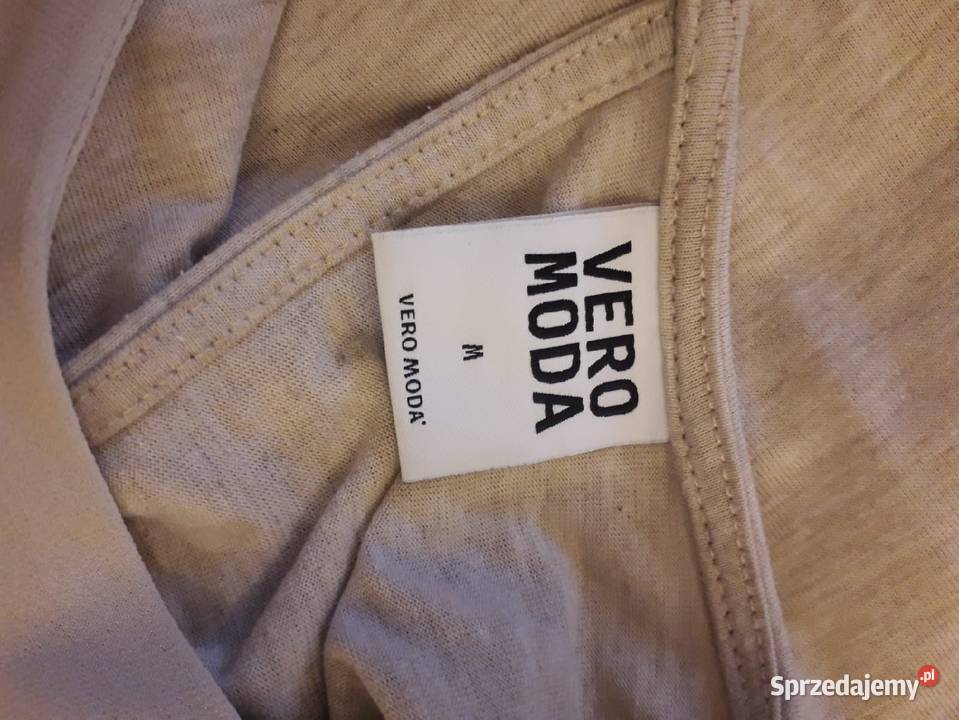 Beżowa bluzka z krótkim rękawem Vero Moda M Kraków