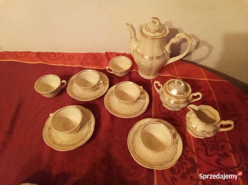 Zestaw kawowy Chodzież PRL lata 70te Warszawa