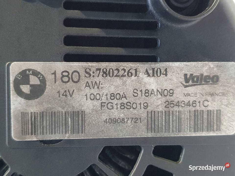 ALTERNATOR BMW E60 20 D N47 7802261 AI04 lubelskie Rudka sprzedam
