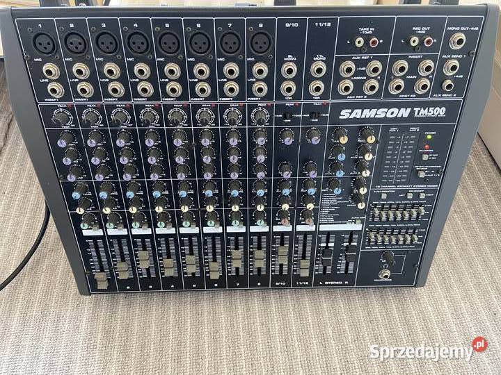 Samson TM500 mixer ze wzmacniaczem mikserym nagłośnienie