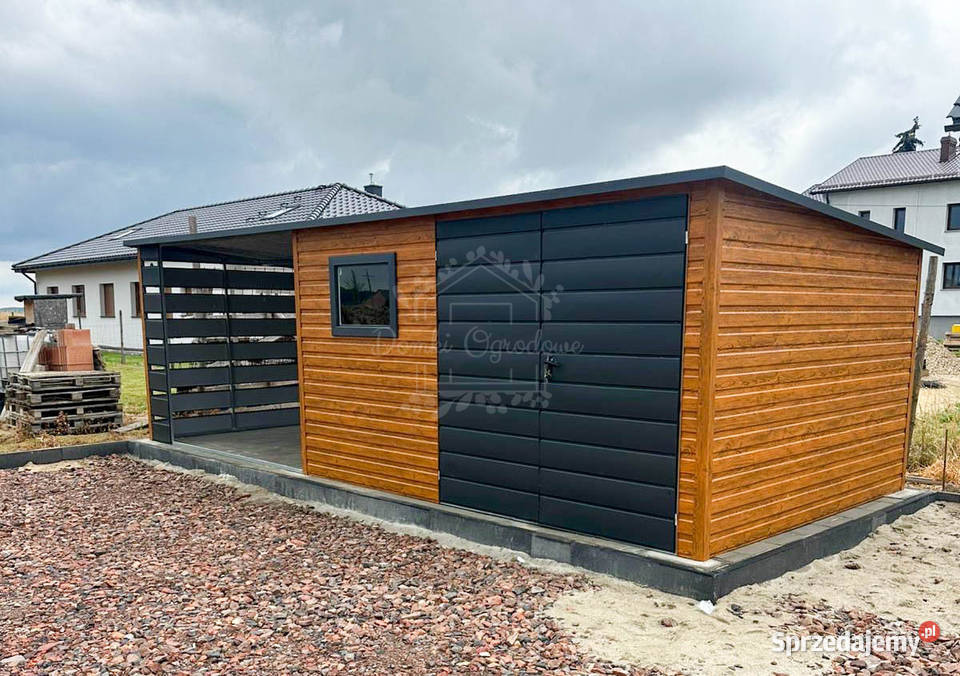 Schowek domek ogrodowy 38x25m wiata 3m Grudzianka