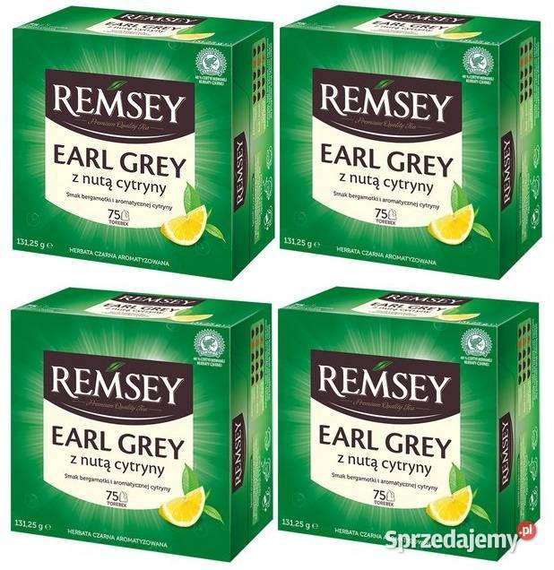 Herbata Remsey earl grey z nutą cytryny 75 t Stare Miasto