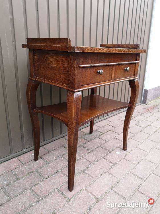 Stolik Finezyjny Nciak Dębowy Stary Antyk Swarzędz