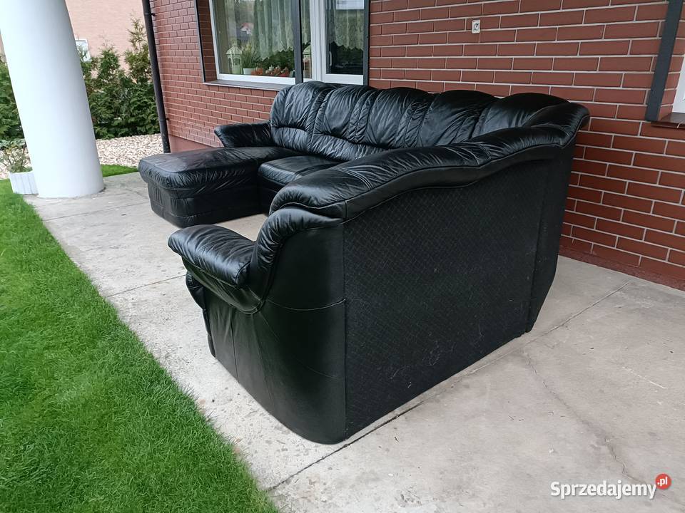 Sprzedam narożnik ze skóry Komplety wypoczynkowe sprzedam