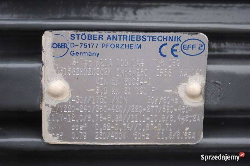 Motoreduktor 3kw z regulacją 123616obrmin Pozostałe Kargowa