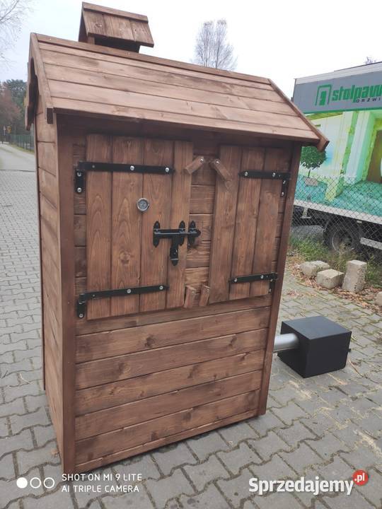 Wędzarnia ogrodowa drewniana z suszarnią do Bliżyn