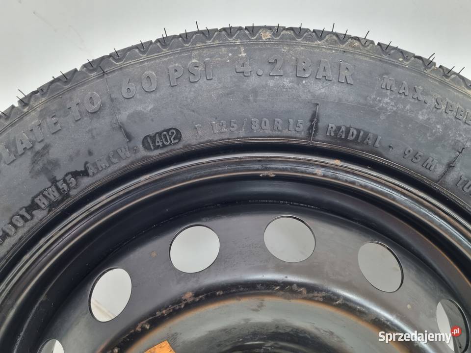 KOŁO DOJAZDOWE Alfa Romeo 156 147 12580 R15 5x98 lubelskie Chełm