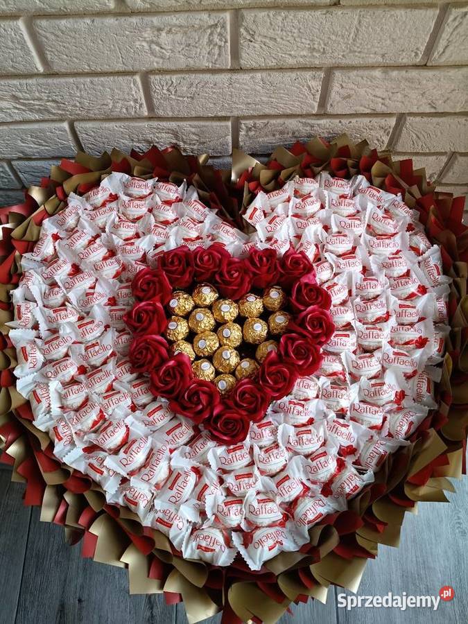 Bukiet na Dzień Mamy Prezent niej Słodki bukiet Czekolady i czekoladki