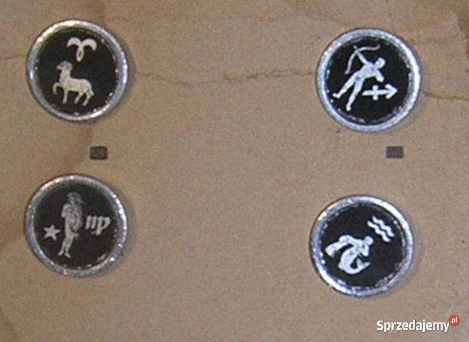 przypinka pinsa vintage znaki zodiakuDd Bartków